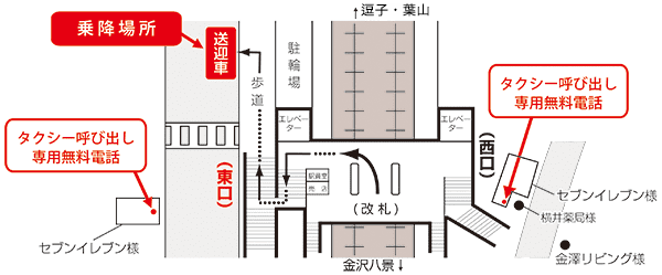 六浦駅バス乗降場所